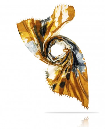 Палантин Женский W40-LA.PEINTURE/JAUNE